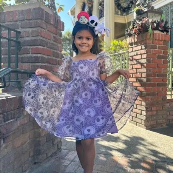 Disney Purple Kids Dress - Picture 4 of 5